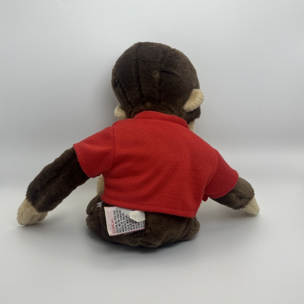 Gund Kohls Care Curious George Vintage Plush Red Shirt 2001 11"